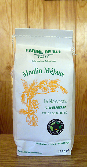 Type 55 farine biologique du moulin Méjane